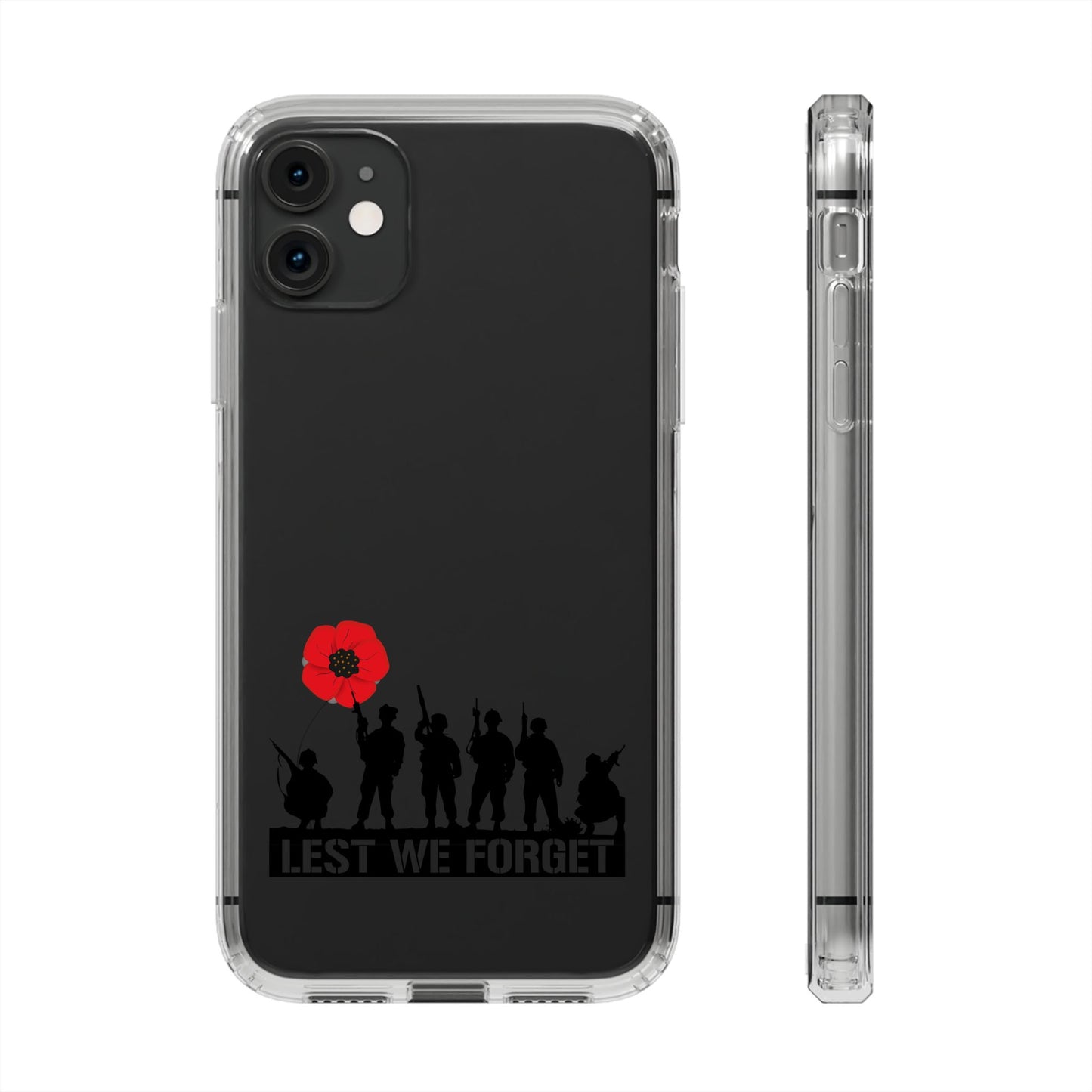 Leeds United “LEST WE FORGET”  Clear Impact-Resistant Case