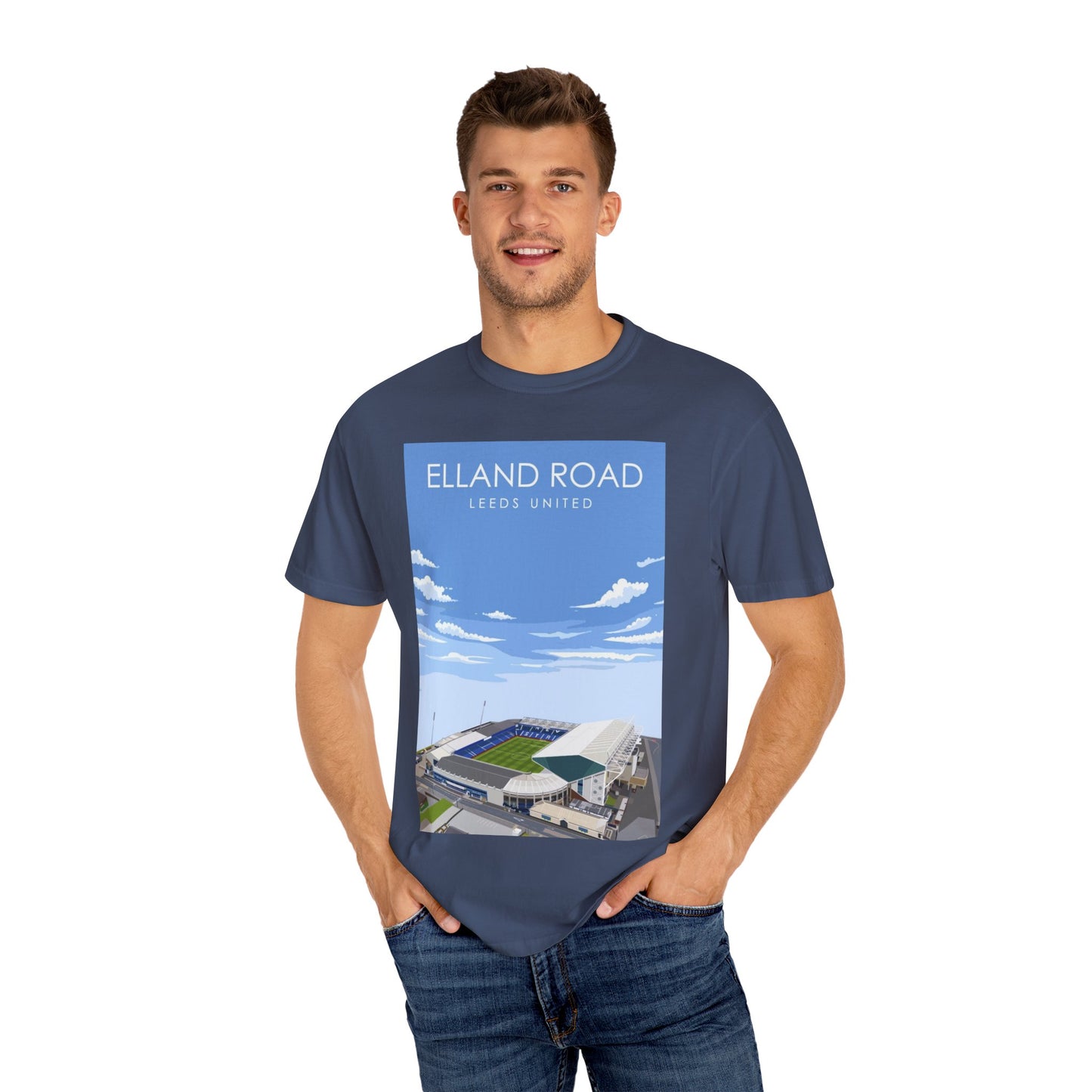 LUFC News Graphic Tee | Garment-Dyed Unisex T-Shirt
