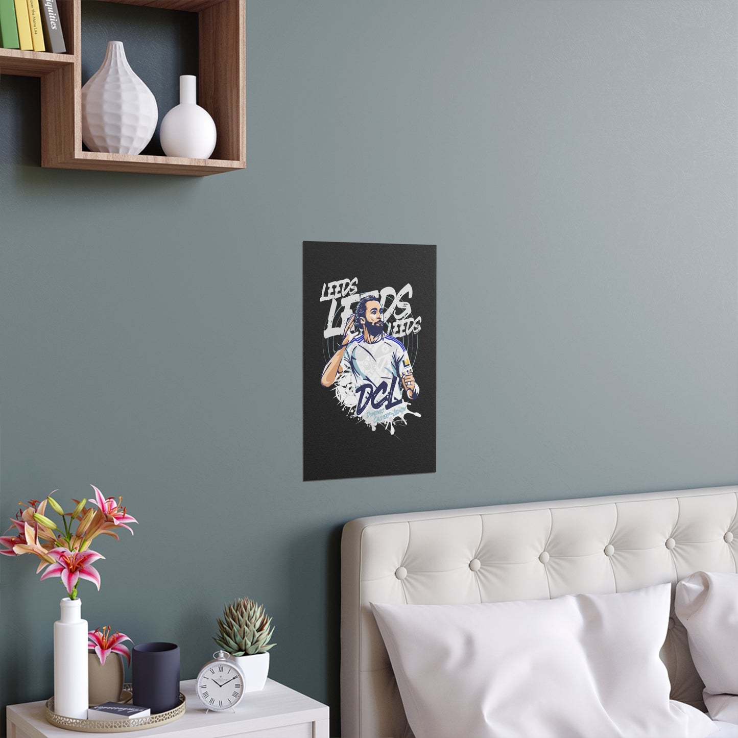 Vibrant Silk Poster “LEEDS: Dominic  Calvert-Lewin” Wall Art for Home - Lufcnews.co.uk