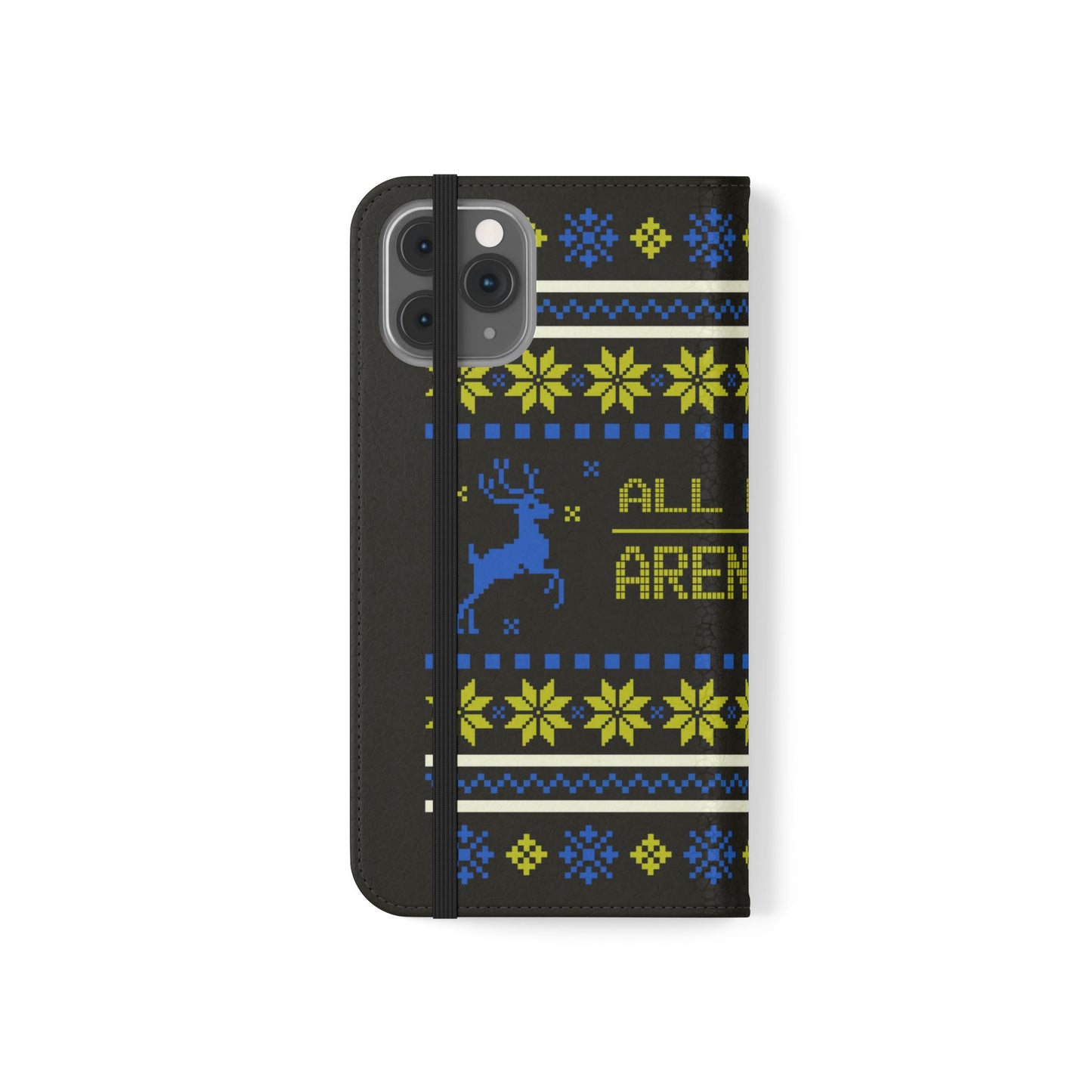 LUFC "All Leeds Aren't We" Flip Case  Phone Wallet: Christmas Edition