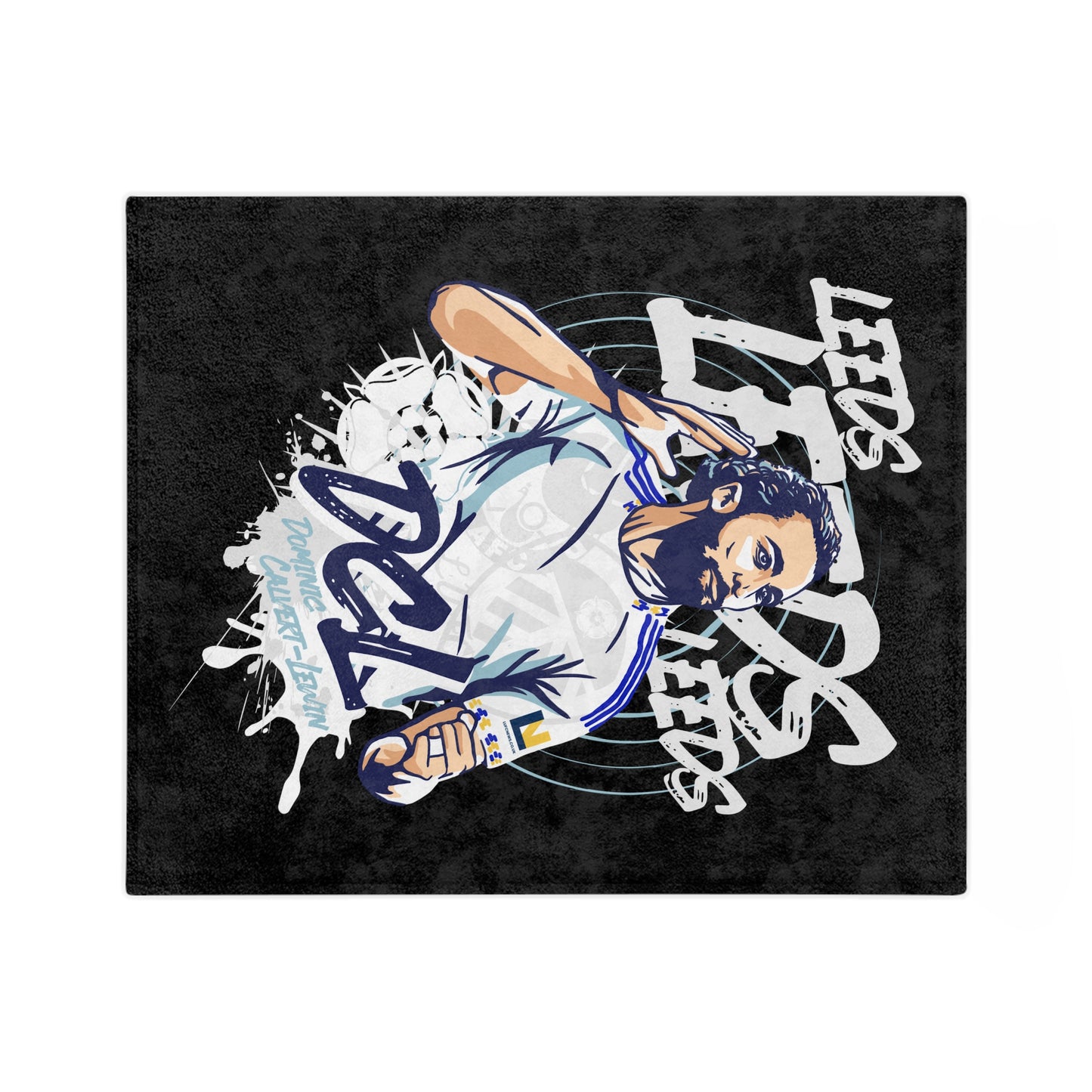 21 LUFC Christmas Velveteen Sports Blanket “ALL LEEDS AREN’T WE” Christmas Edition - Lufcnews.co.uk