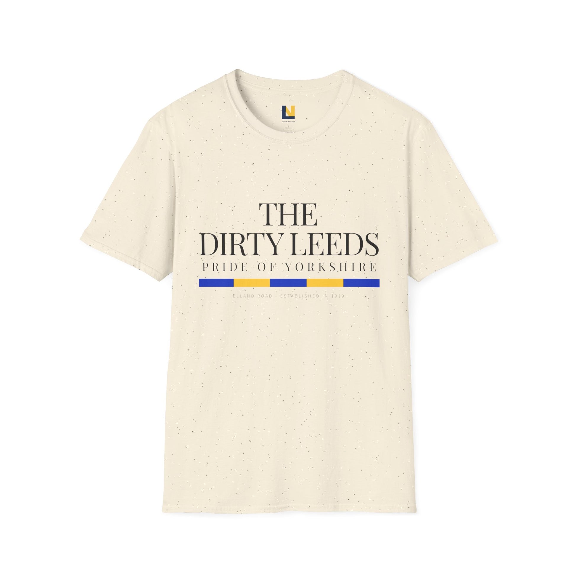 Leeds Pride Tee “The Dirty Leeds: Pride  of Yorkshire” Typography T-Shirt - Lufcnews.co.uk