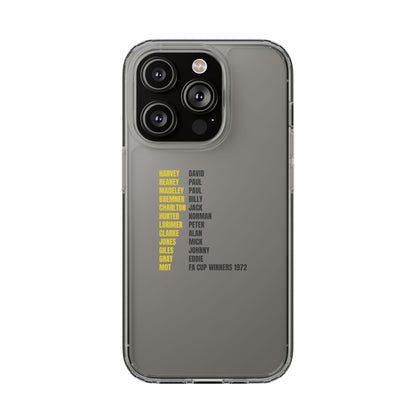 Clear Phone Case - 1972 FA Cup Winners
