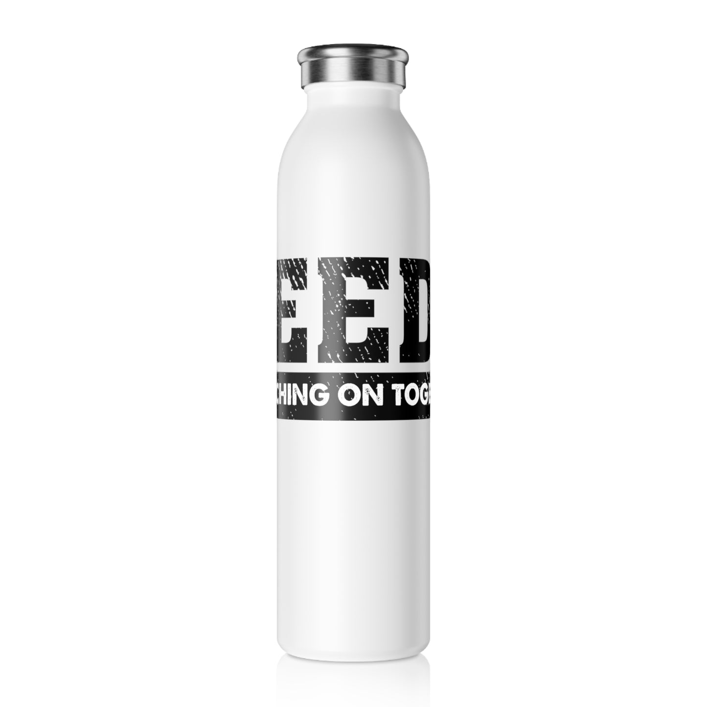 LEEDS “Marching On Together” Slim  Stainless Steel Water Bottle: Leeds  United Supporters Edition