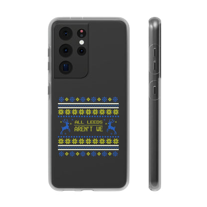 LUFC 'All Leeds Aren’t We' Retro  Football Flexi Case: Christmas  Edition