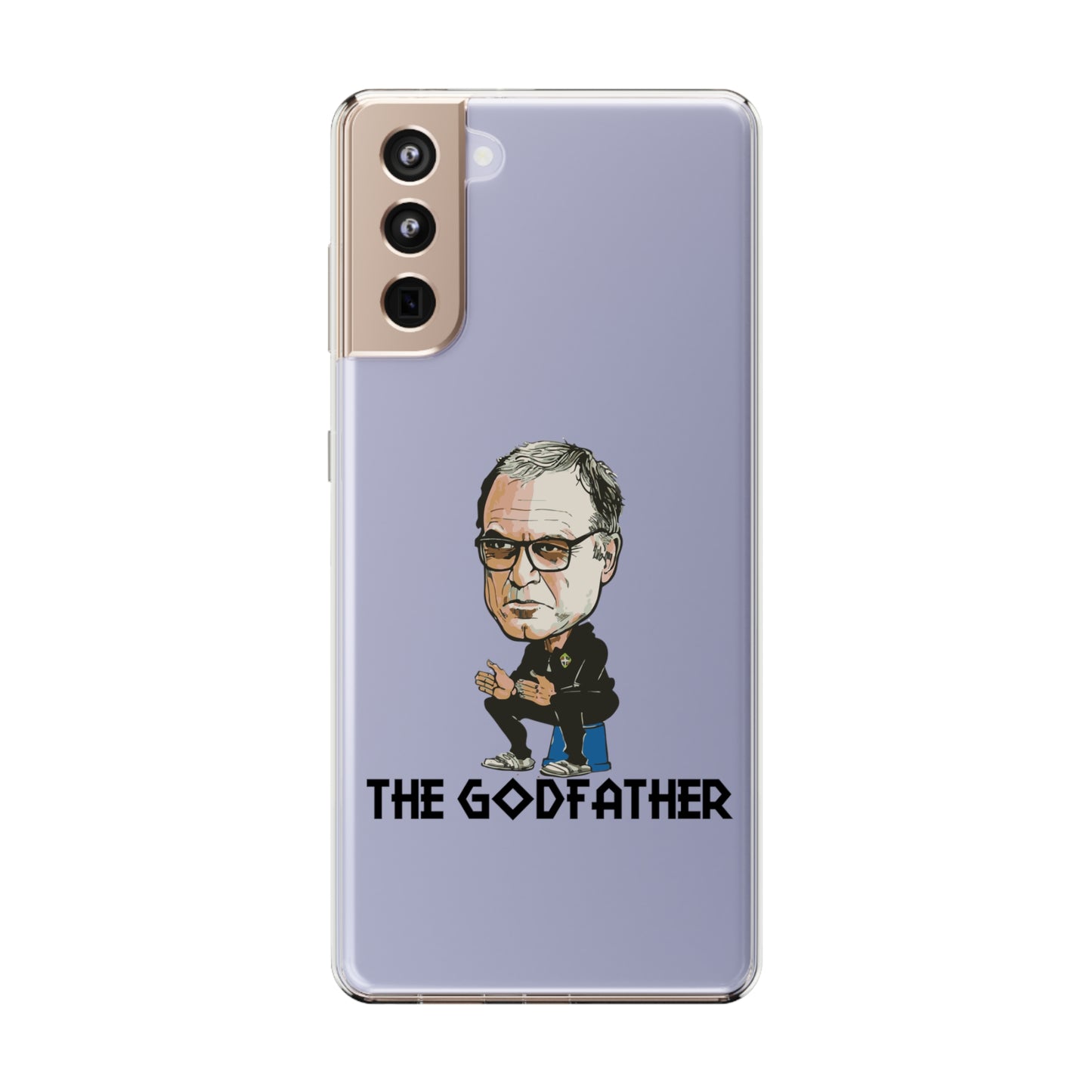 Clear Phone Case - Cartoon Bielsa the Godfather