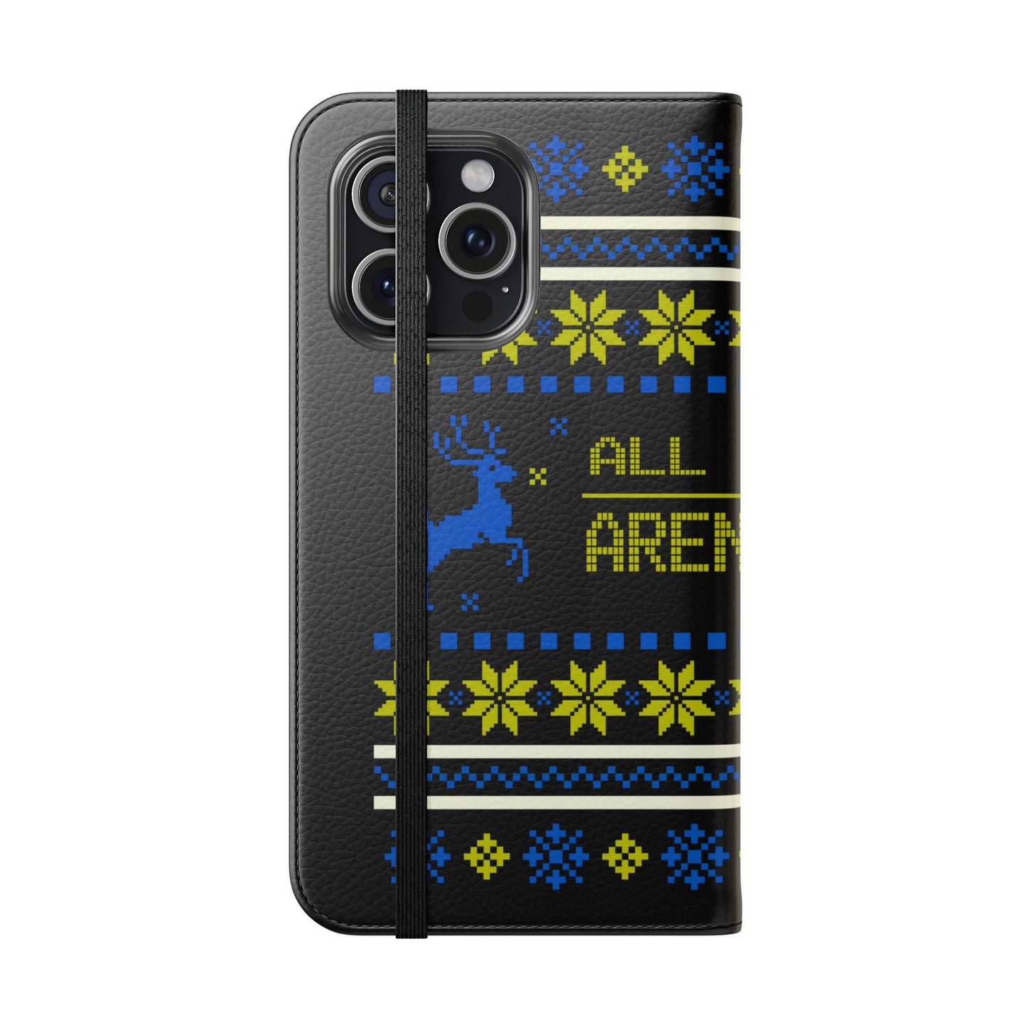 LUFC "All Leeds Aren't We" Flip Case  Phone Wallet: Christmas Edition