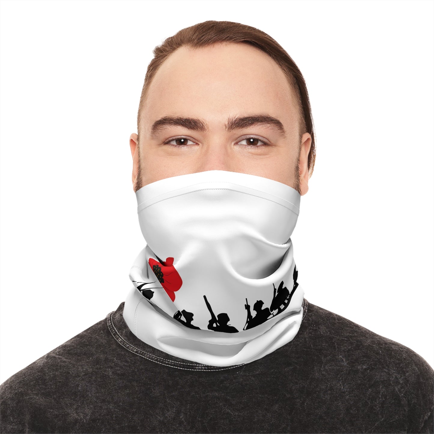 LUFC “Lest We Forget” Winter Neck  Gaiter: Fleece-Lined Cold Weather  Essential