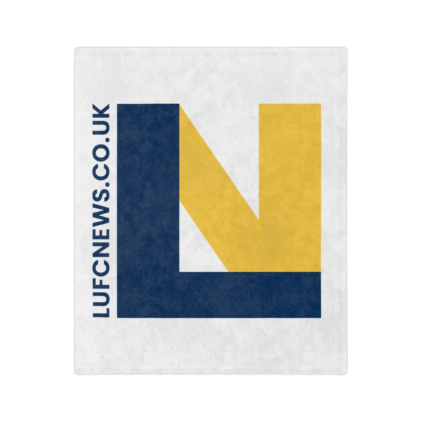 LUFC “LUFCNEWS.CO.UK” Velveteen  Sports Blanket: Official Fan Media  Design