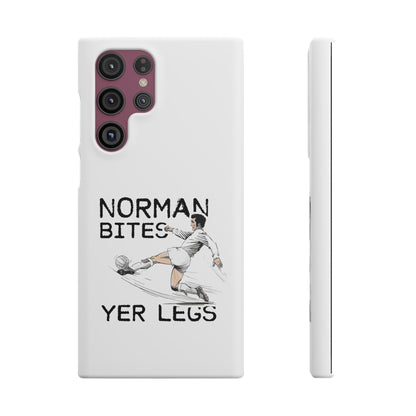 Leeds United Norman Bites "YER  LEGS" Snap Case