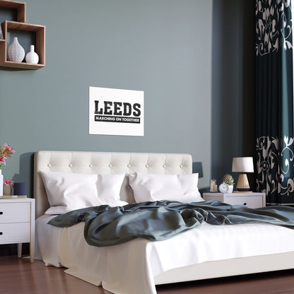 LUFC “Leeds Marching On Together”  Silk Poster