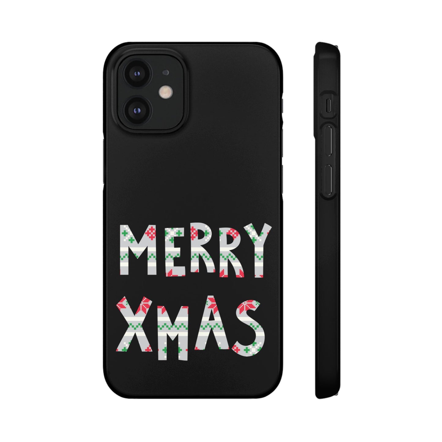Leeds United "Merry Xmas" Red &  Green Emblem Snap Case: Christmas  Edition