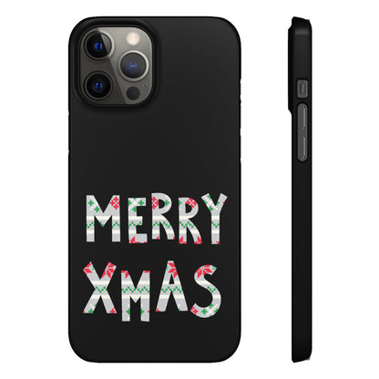 Leeds United "Merry Xmas" Red &  Green Emblem Snap Case: Christmas  Edition