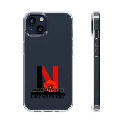 Leeds United “LEST WE FORGET”  Clear Impact-Resistant Case - Lufcnews.co.uk