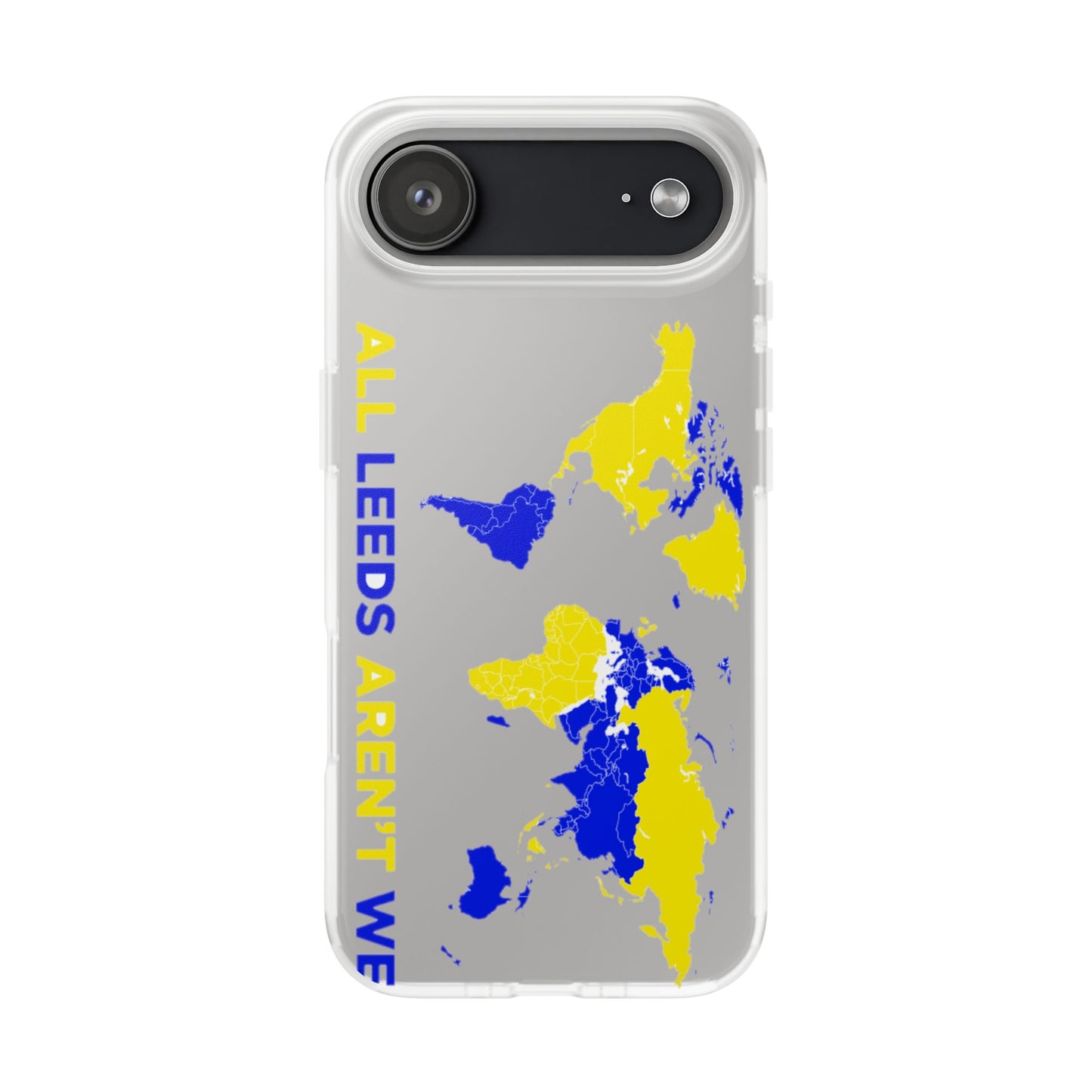LUFC 'All Leeds Aren't We' World  Map: Flexi Case