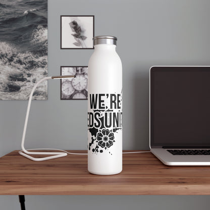 LUFC “We’re Leeds United” Slim  Water Bottle: Iconic Club Design for  True Supporters
