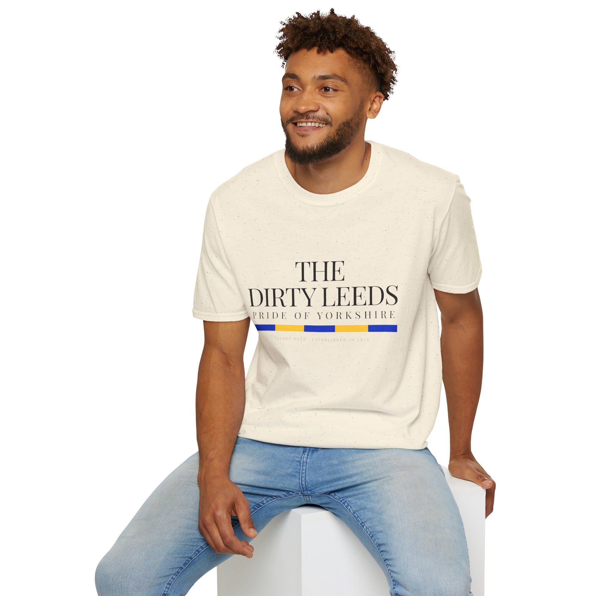 Leeds Pride Tee “The Dirty Leeds: Pride  of Yorkshire” Typography T-Shirt - Lufcnews.co.uk