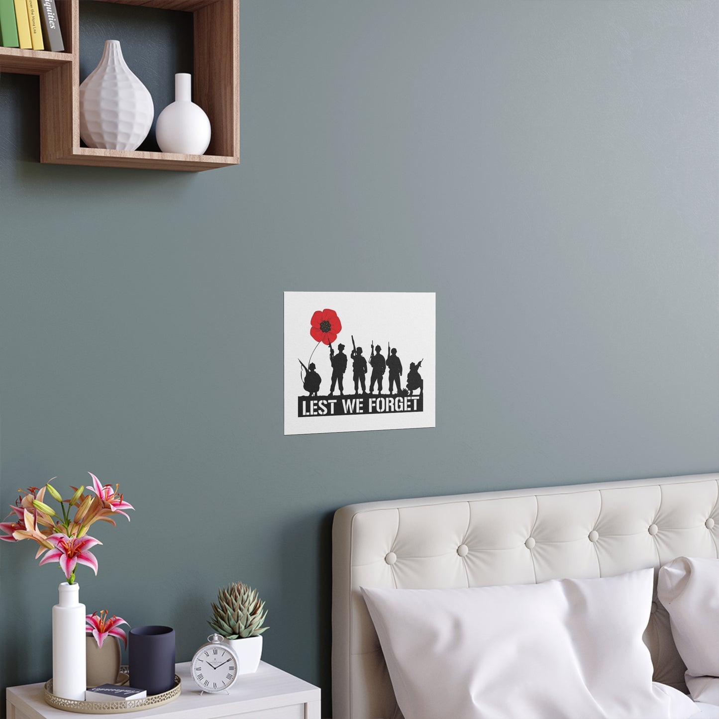 LUFC “Lest We Forget” Silk Poster:  Tribute Leeds United Wall Art