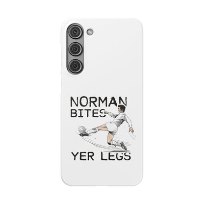 Leeds United Norman Bites "YER  LEGS" Snap Case