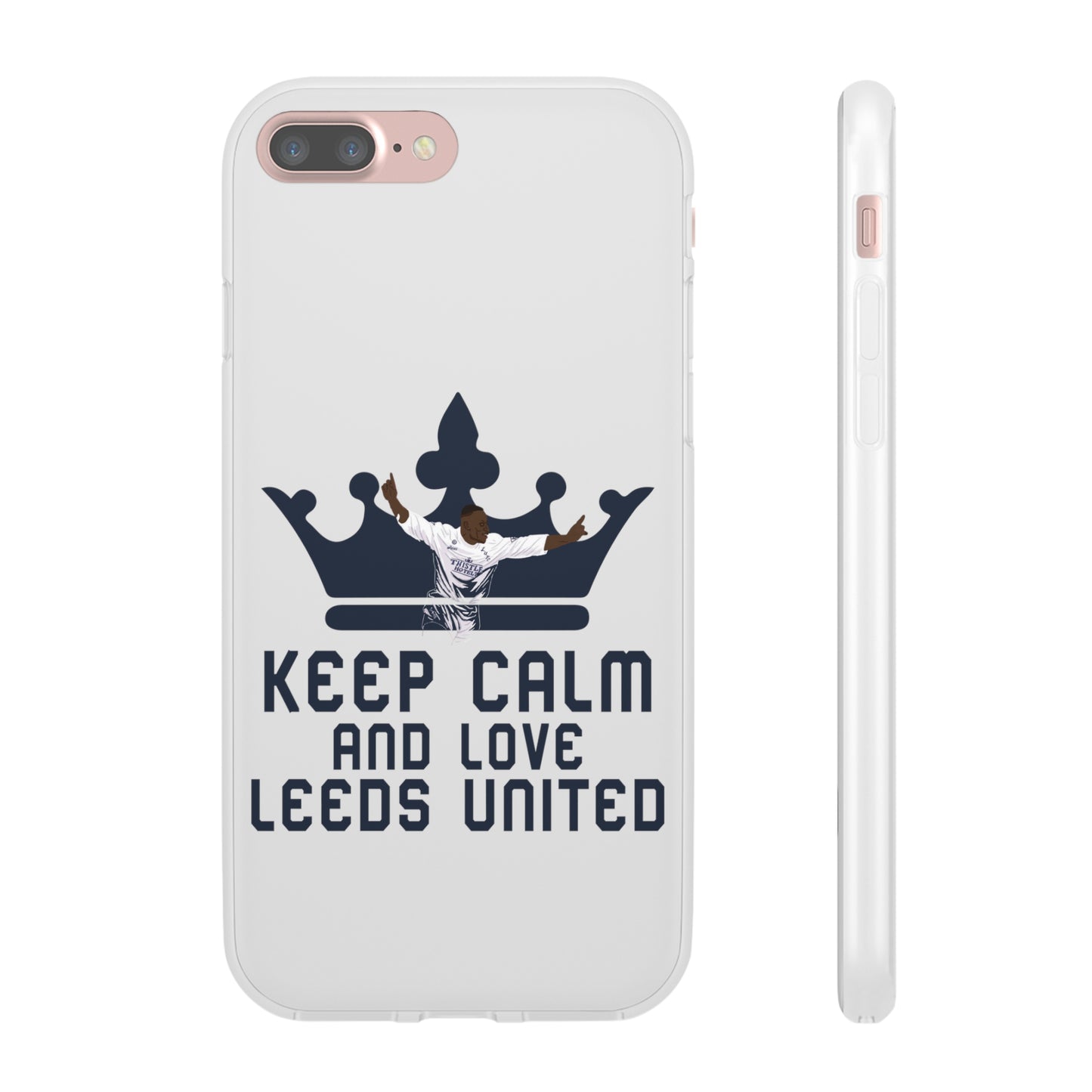 Funda flexible: mantén la calma y ama al Leeds United