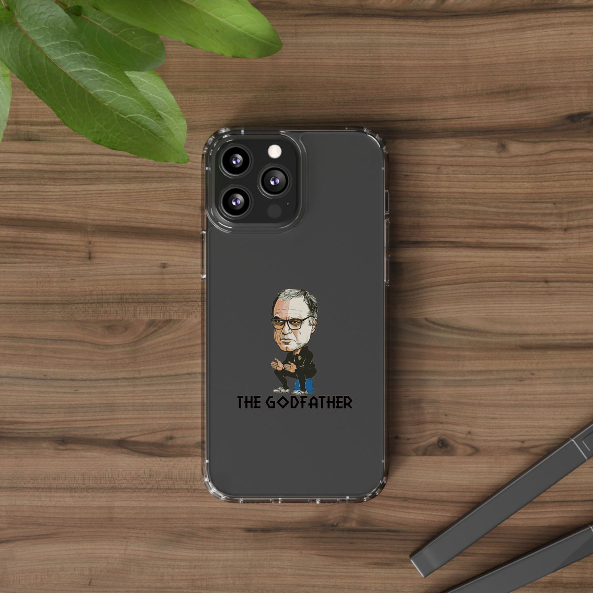 Clear Phone Case - Cartoon Bielsa the Godfather