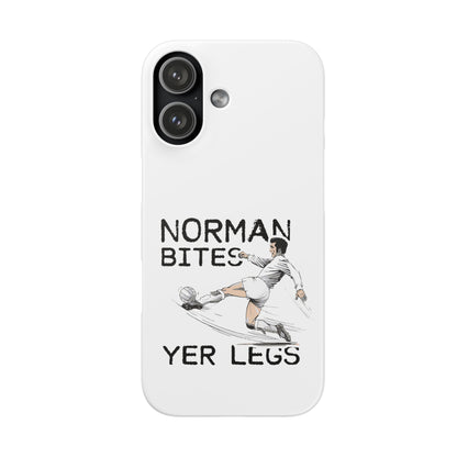 Leeds United Norman Bites "YER  LEGS" Snap Case