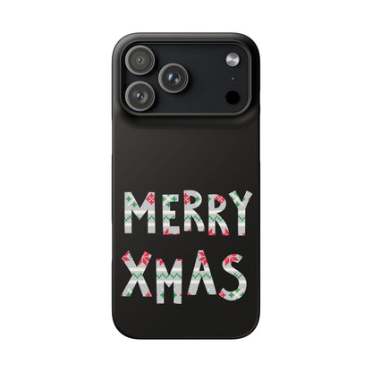 Leeds United "Merry Xmas" Red &  Green Emblem Snap Case: Christmas  Edition