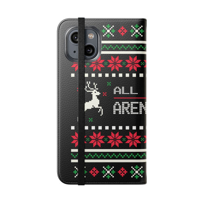 LUFC "All Leeds Aren't We" Flip Case  Phone Wallet: Christmas Edition