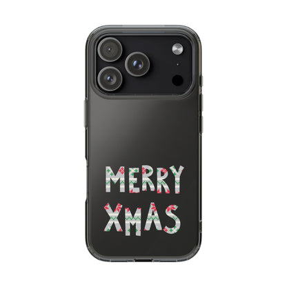 Leeds United "MERRY XMAS" Clear  Impact-Resistant Case: Christmas  Edition - Lufcnews.co.uk