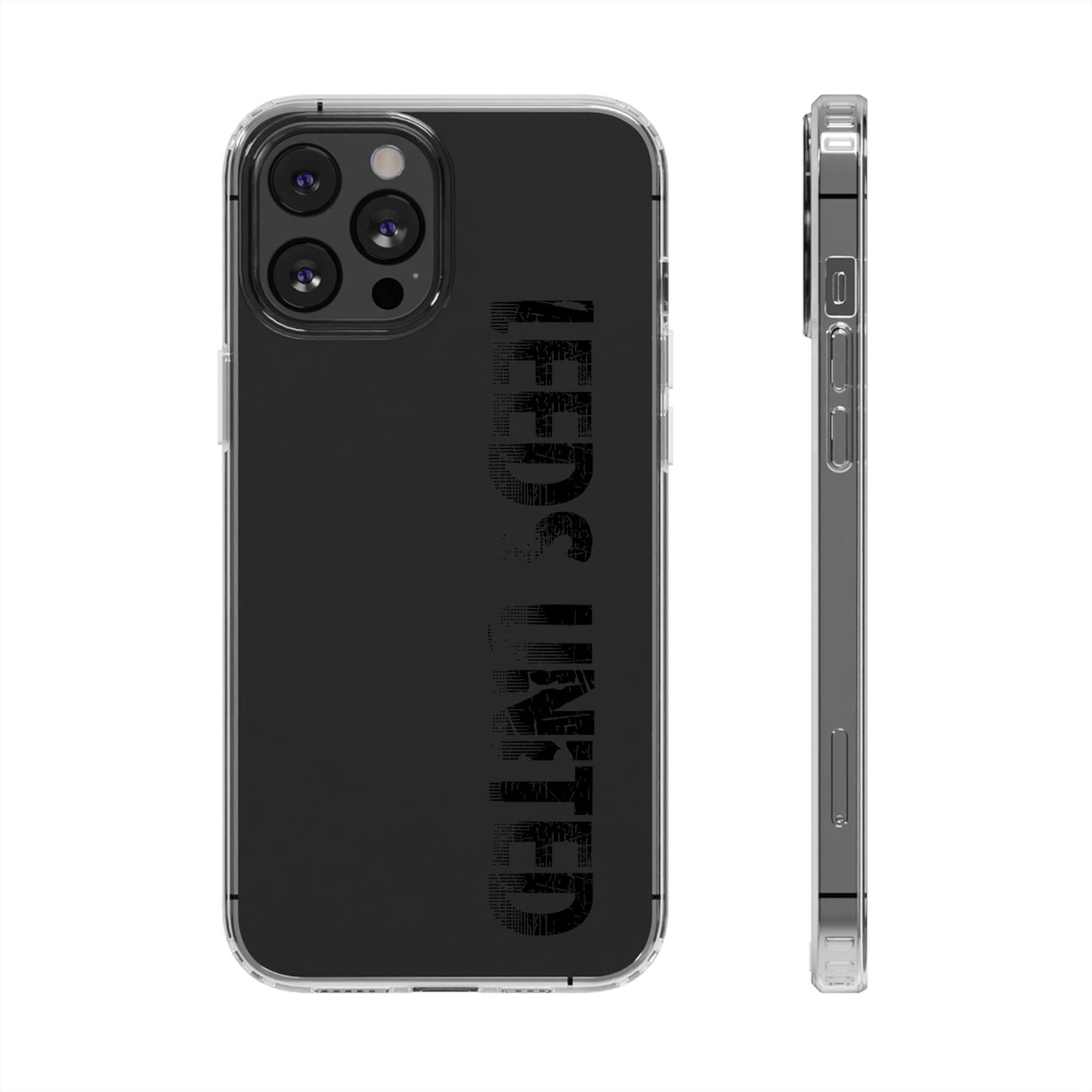 LUFC “LEEDS UNITED” Clear  Impact-Resistant Case