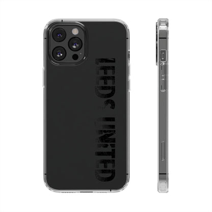 LUFC “LEEDS UNITED” Clear  Impact-Resistant Case