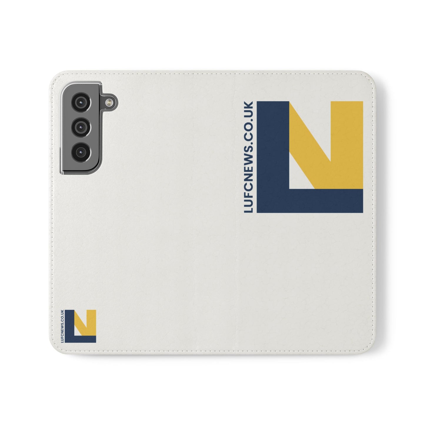 Leeds United "LUFCNEWS.CO.UK" Flip Case  Phone Wallet