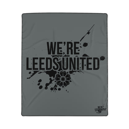LUFC “We’re Leeds United”  Remembrance Day Snuggle Blanket:  Cozy Tribute to Team Pride