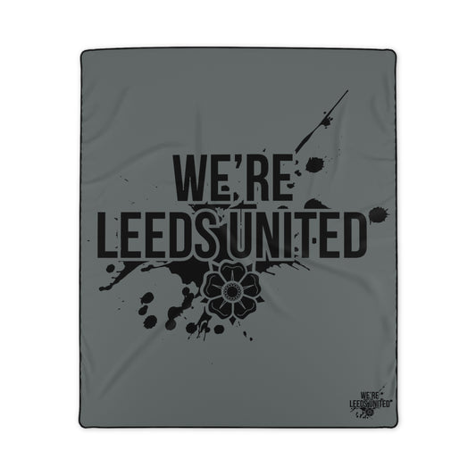 LUFC “We’re Leeds United”  Remembrance Day Snuggle Blanket:  Cozy Tribute to Team Pride