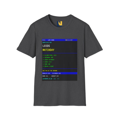 Leeds Matchday Teletext T-Shirt