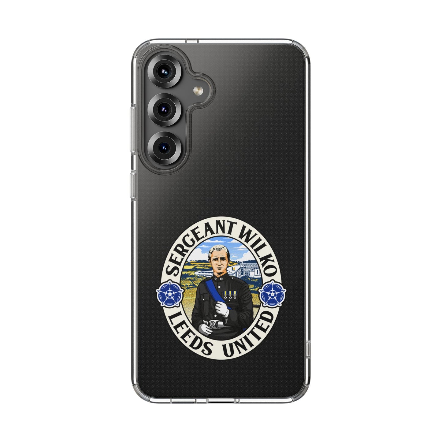 Leeds United “SERGEANT WILKO”  Clear Impact-Resistant Case