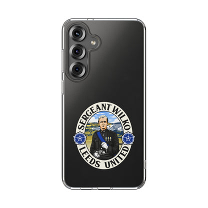 Leeds United “SERGEANT WILKO”  Clear Impact-Resistant Case - Lufcnews.co.uk
