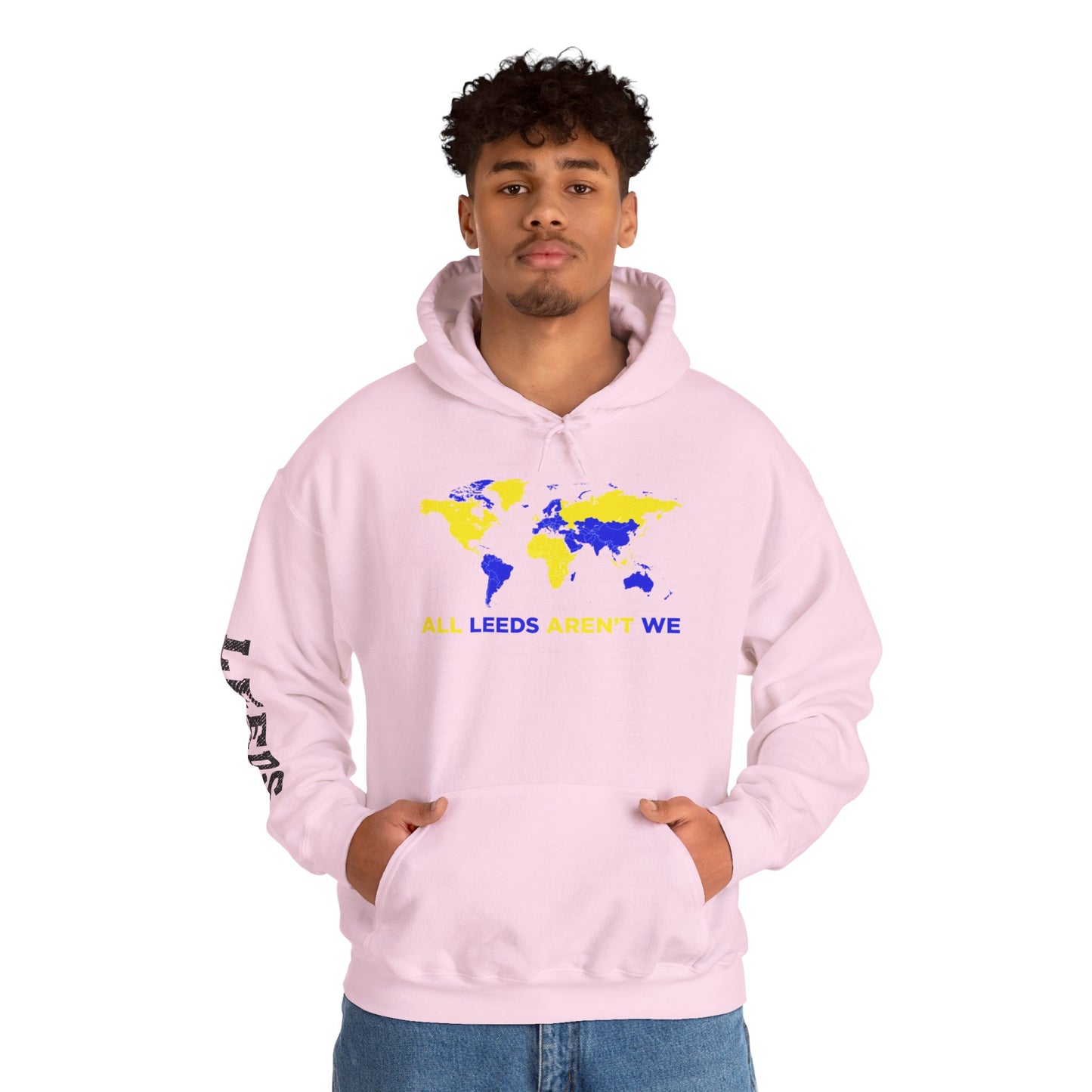 LUFC World Map Hoodie Heavy  Blend™ Unisex