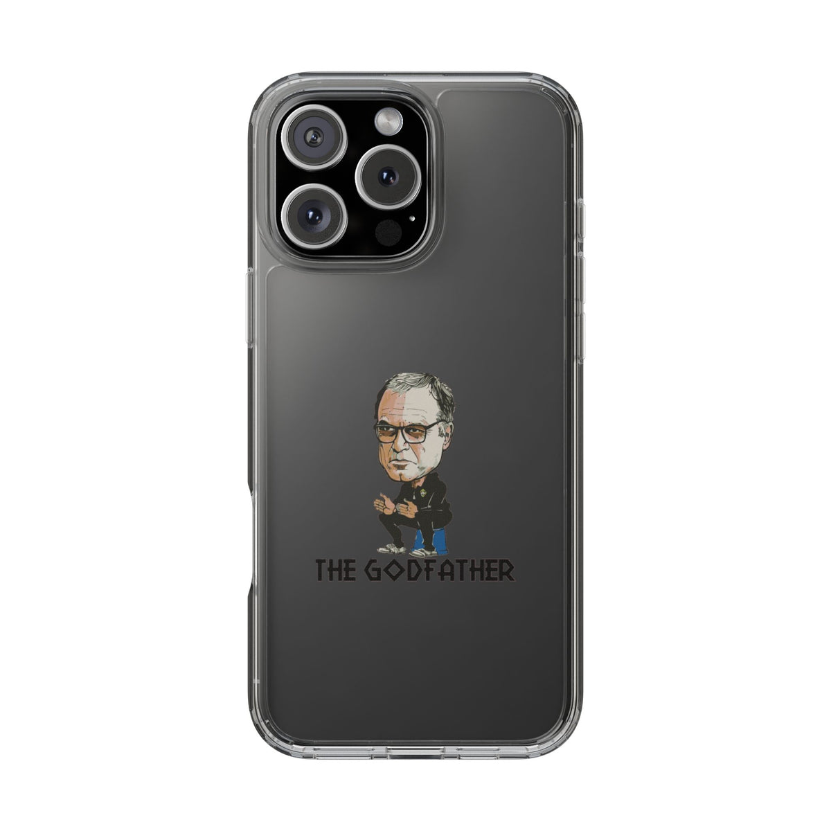 Clear Phone Case - Cartoon Bielsa the Godfather