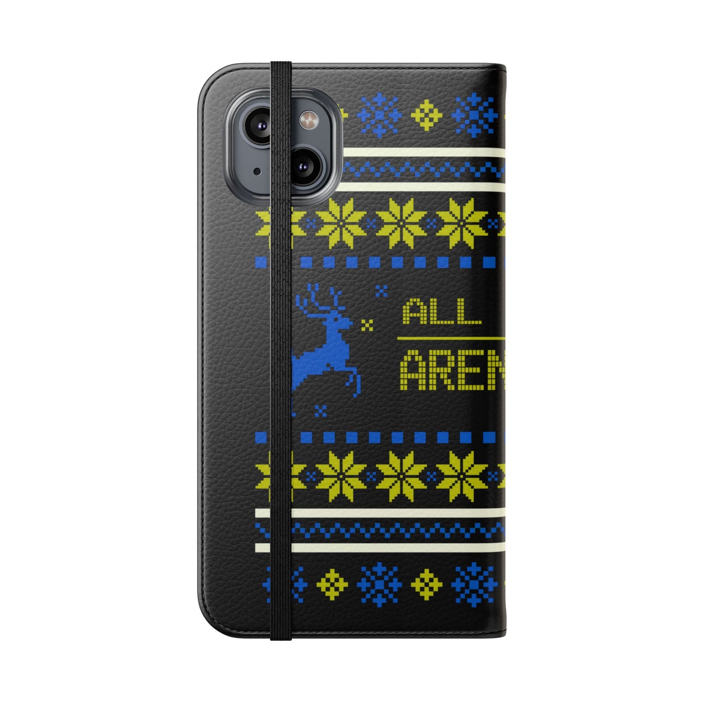 LUFC "All Leeds Aren't We" Flip Case  Phone Wallet: Christmas Edition