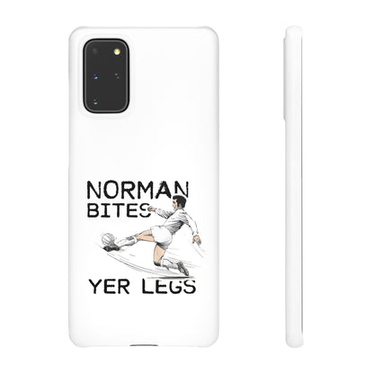 Leeds United Norman Bites "YER  LEGS" Snap Case