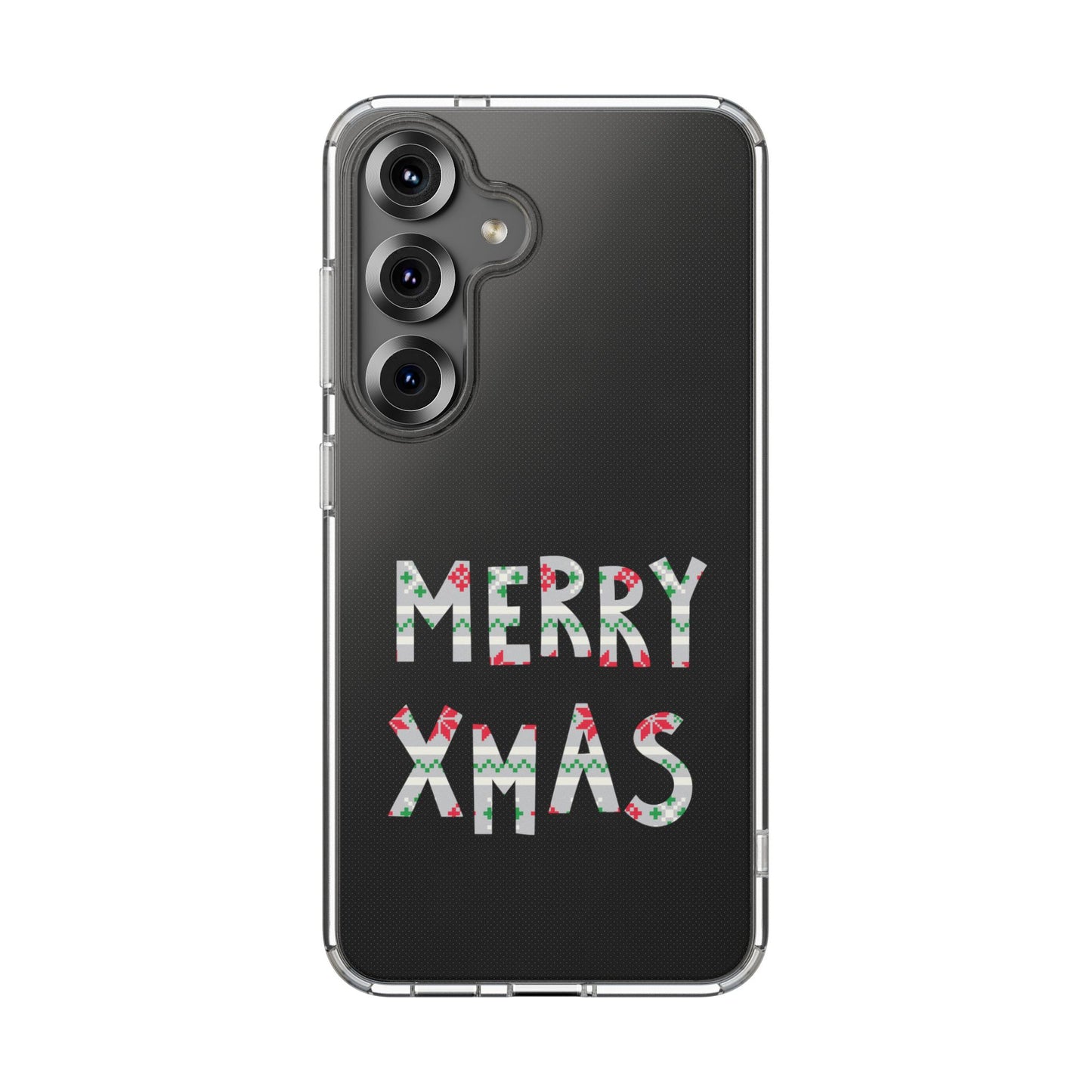 Leeds United "MERRY XMAS" Clear  Impact-Resistant Case: Christmas  Edition