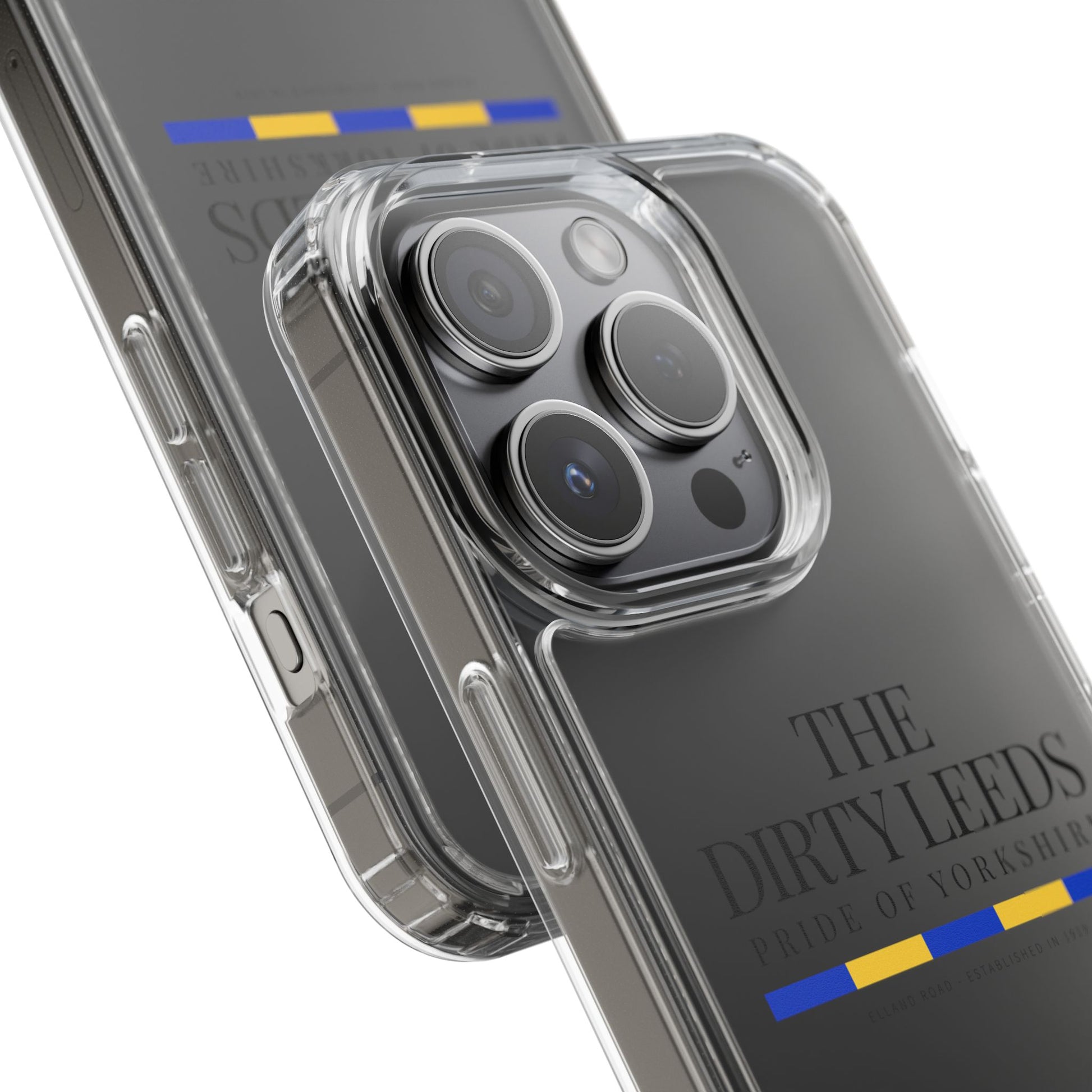 LUFC “The Dirty Leeds: Pride of  Yorkshire” Clear Phone Case - Lufcnews.co.uk