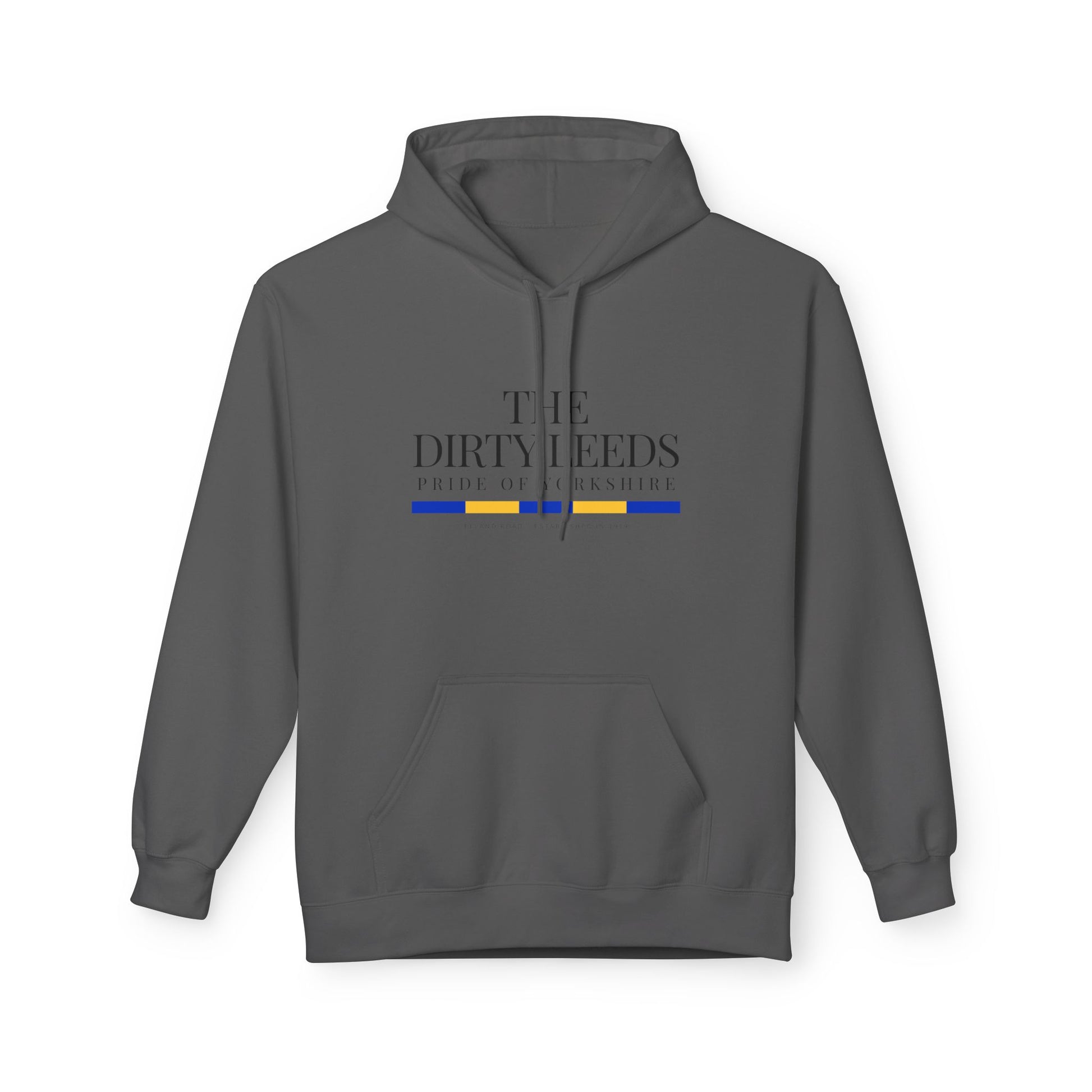 LUFC “The Dirty Leeds: Pride of  Yorkshire” Softstyle Fleece Hoodie - Lufcnews.co.uk