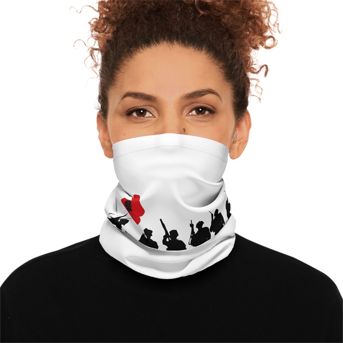 LUFC “Lest We Forget” Winter Neck  Gaiter: Fleece-Lined Cold Weather  Essential