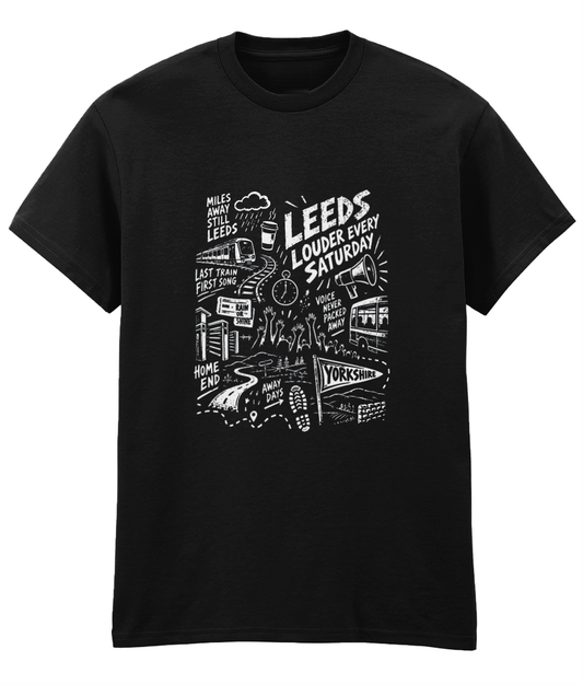 Leeds Matchday Voices Collage T-Shirt