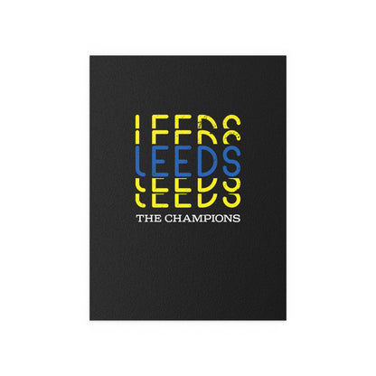 LUFC “Leeds The Champions” Silk  Poster