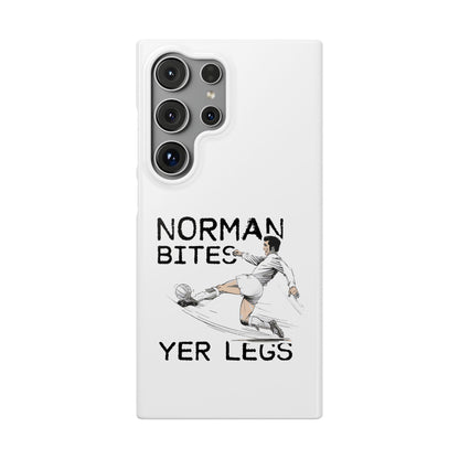 Leeds United Norman Bites "YER  LEGS" Snap Case