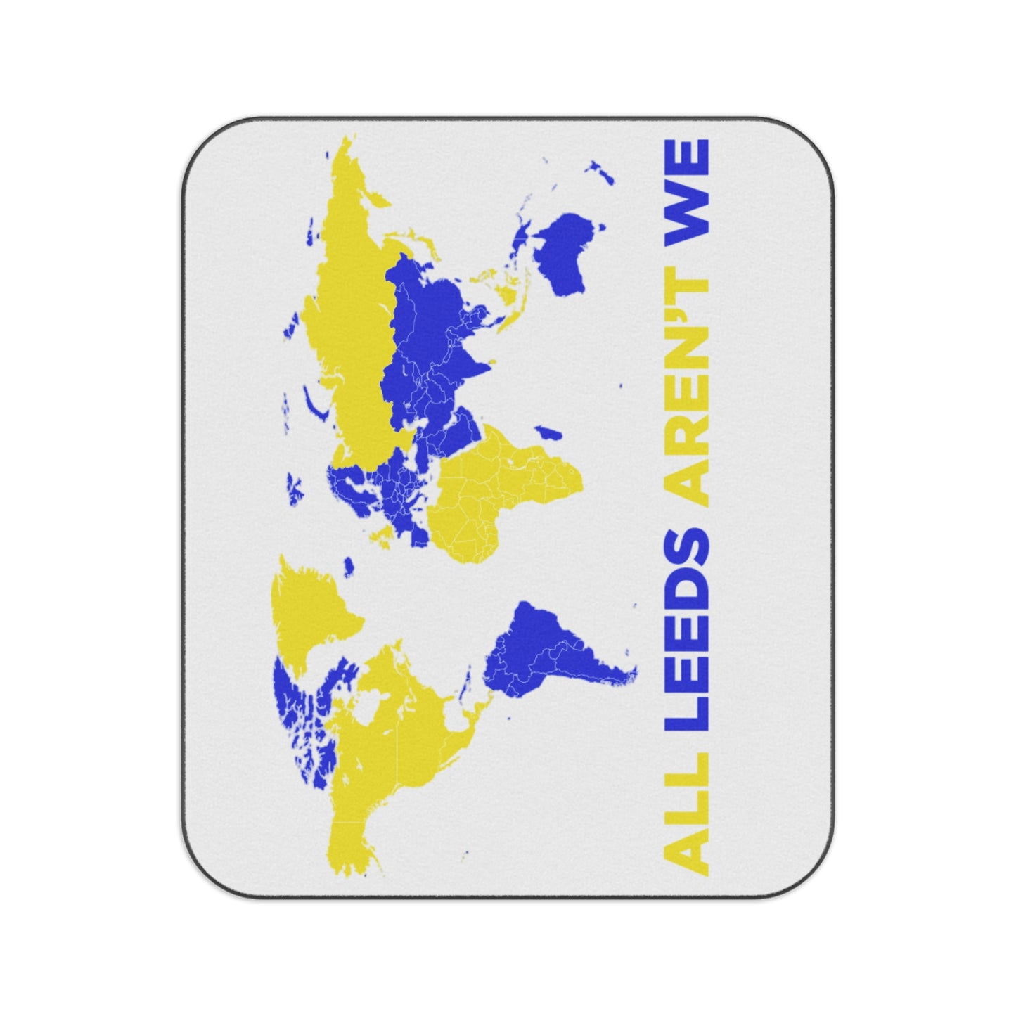 LUFC “All Leeds Aren’t We” Picnic  Blanket: Bold Fan Design