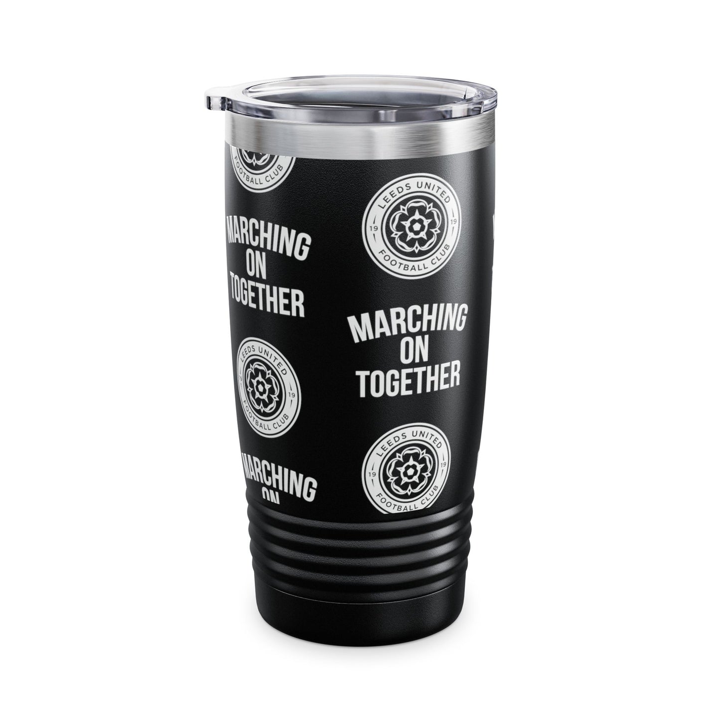 LUFC “Marching On Together” 20oz Insulated Tumbler: Sleek Travel Mug for True Leeds United Fans